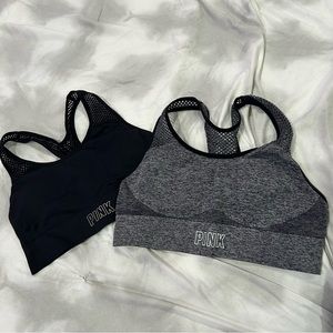 Pink sport bras